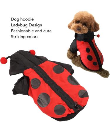 Shop Bagima Ladybug Dog Costume | Warm Hooded Sweater for Small Dogs | Perfect Halloween & Winter Outfit - Buy Online on GoSupps.com
