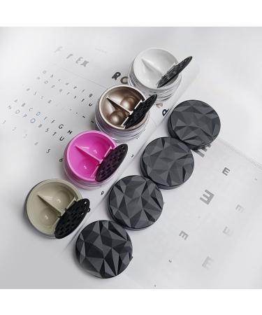 Lensbix Geometric Contact Lens Container - Futuristic 3D Design - Stylish Gift for Lens Wearers (NO23 White) - International Shipping Available - Buy Online on GoSupps.com