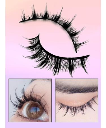 10 Pairs Manga Lashes | Natural Spiky Doll False Eyelashes | Cat-Eye Faux Mink Anime Lashes | 12mm Wispy Cosplay Lashes - Buy Online on GoSupps.com