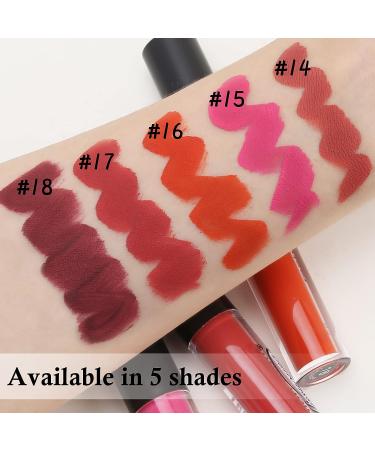 Boobeen Matte Liquid Lipstick - Long Lasting Waterproof Lip Color for Girls & Women 18 - Buy Online on GoSupps.com