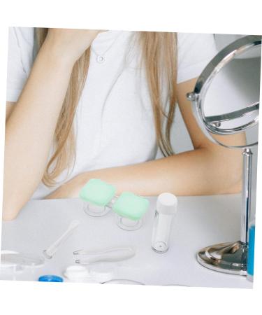 Buy ABOOFAN Box with 2 Sets Contact Lens Container & Applicator - Travel-Friendly Colored Contact Lenses Tool - Green - Compact Size 6x3x3cm - Buy Online on GoSupps.com