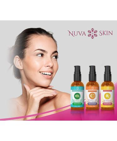 NUVA SKIN Anti Aging Serum Set - Vitamin C, Retinol, Hyaluronic Acid - 3 Pack Face Serum for Women and Men - Skin Care Regimen - 1 Fl Oz - Buy Online on GoSupps.com