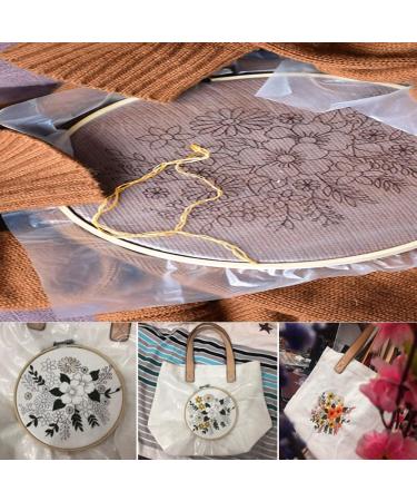 Water Soluble Stabilizer for Embroidery Topping Film (10 in x 50 yd Roll)  Seneme 35um Clear Embroidery Stabilizers - Wash Away Embroidery Stabilizer for Machine Embroidery Stabilizer and Hand Sewing 10"*50yd roll - Buy Online on GoSupps.com