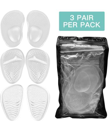 MauSong Women's Metatarsal Pads - 3 Pairs High Heel Foot Cushions for Foot Discomfort - Buy Online on GoSupps.com