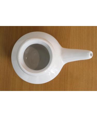 2activelife Handcrafted Ceramic Neti Pot for Nasal Cleansing 10 oz White | Ayurvedic Jal Neti Sinus Rinse Tool | Durable Lightweight Dishwasher Safe | Made in India - Buy Online on GoSupps.com