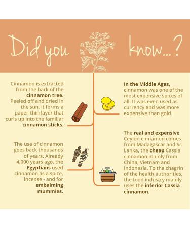 Organic Ceylon Cinnamon Capsules - 2500mg High Strength - NO Additives - Lab-Tested Non-GMO - 120 Capsules Vegan - Buy Online on GoSupps.com