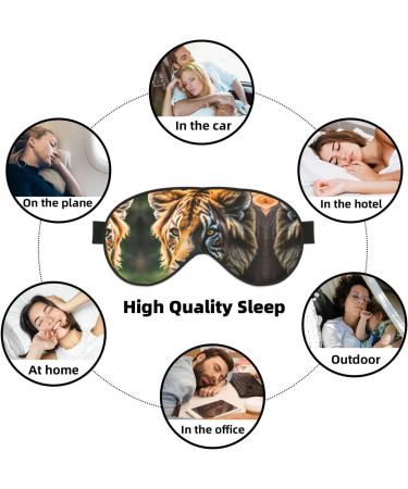SSIMOO African Animals Print Eye Mask - Double-Sided Soft Light Blocking for Better Sleep Quality - International Shipping Available - Buy Online on GoSupps.com