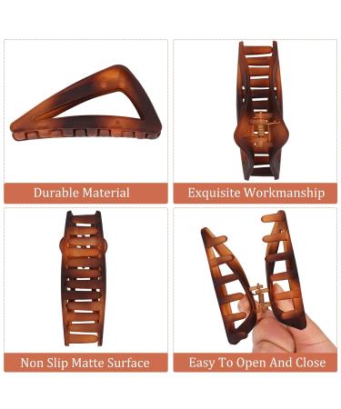 12 Pack Medium Hair Claw Clips for Women - Matte Color French Claw Clips - Non-slip Strong Hold Hair Clamps - 3.3 Triangle Jaw Clips - Ideal for Thin and Thick Hair - Buy Online on GoSupps.com