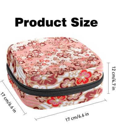 Portable Women's Binding-Up Bags | Menstrual Cup & Tampon Pockets for Teens | Multicolored Floral Design - Buy Online on GoSupps.com