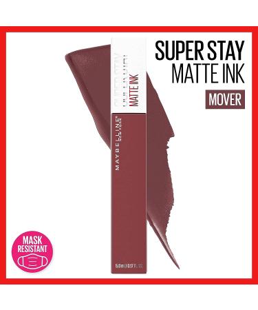 Maybelline Super Stay Matte Ink Liquid Lipstick - Mover Brown | Long-Lasting High Impact Color | Up to 16H Wear | 0.17 Fl Oz - Buy Online on GoSupps.com