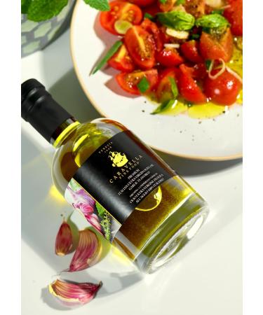  CARAVELLA FINE FOOD Caravella Fine Food Garlic Flavored Extra Virgin Olive Oil 250ml Venetian Condiment - Anticholesterol Vitamin E Antioxidants - Perfect for Watering Grills Barbecues Dressings Dips - Buy Online on GoSupps.com