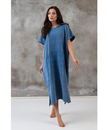 ETOLIA Surf Poncho Towel | Hooded Changing Robe | Quick Dry Cotton | Beach Swim Outdoor Sports | Royal Blue - Buy Online on GoSupps.com