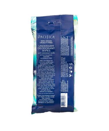 Pacifica Beauty Coconut Milk & Essential Oils Underarm Deodorant Wipes Helps Remove Odor Aluminum-Free Vegan & Cruelty-Free 30 Wipes (4-Pack) Coconut Milk & Oil - Pack of 4 - Buy Online on GoSupps.com