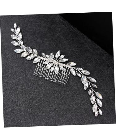 FRCOLOR Jewelry Hair Comb Bridal Hair Comb Decorative Hair Combs Leaf Hair Pin Wedding Headpiece Decorative Hair Clips Hair Side Combs Hair Teasing Comb Decorate Bride Diamond - Buy Online on GoSupps.com