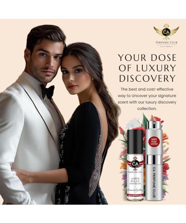 CA Perfume Duo Amber Rouge Saffron For Women Men Fragrance Body Oil + Parfum Set (0.27+0.33) Fl Oz - Buy Online on GoSupps.com
