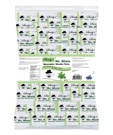Swirly's Mr. Mints - Spearmint Flavor - Aspartame-Free Vegetarian and Gluten-Free Breathmints Made with Real Spearmint Oil - 1 Kg Bulk Bag