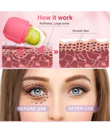 Silicone Ice Roller for Face - Skin Care Facial Tool for Icing - Pink - Buy Online on GoSupps.com