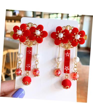 Angoily 2 Pairs Tassel Antique Style Hair Clip Tassel Flower Hair Clasp Vintage Hair Sticks Kids Retro Hair Clips Flowers Tassel Hairpins Flower Hair Barrettes Child Kimono Alloy Japan - Buy Online on GoSupps.com
