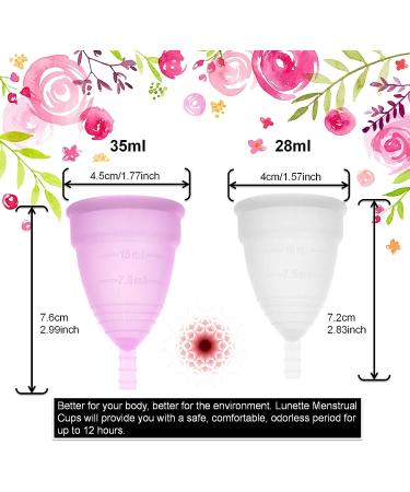 2pcs Menstrual Cup + 2IN1 450ml Perineal Douche Portable Bidet Peri Bottle Set | Female Care Kit for Menstrual Hygiene | Waterproof Bag Included - Buy Online on GoSupps.com