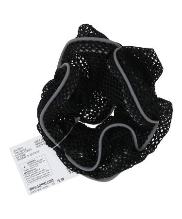 Scunci Reflective Trim Black Hair Scrunchie for Running - 1 Piece - Buy Online on GoSupps.com