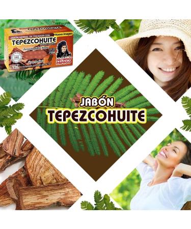 DEL INDIO PAPAGO Tepezcohuite Soap 125g - Mexican Beauty - Nourishing & Softening for All Skin Types - Regenerative & Antioxidant - Paraben-Free, Vegan & Natural - Buy Online on GoSupps.com
