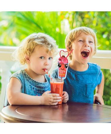 Sempoda Valentines Day Cards for Kids 32 Pack Crazy Drinking Card with Straws Cute Valentine Exchange Cards for Girls Boys School Classroom Party Favors - Buy Online on GoSupps.com