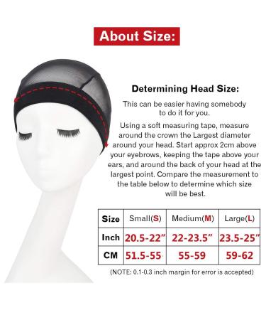 Xtrend 5-Piece Large Stretch Mesh Wig Cap for Black Women - Super Stretch Dome Style Size L Black #1 - Buy Online on GoSupps.com