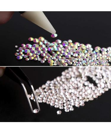 1500-Piece AB Crystal & Clear Rhinestone Nail Art Set with Tweezer & Dotting Pen - Buy Online on GoSupps.com