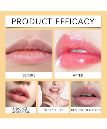  YOENBG Natural Turmeric Lemon Lip Scrub for Dark and Dull Lips Aloe Vera Scrub for Chapped & Dry Lips Moisturizes (3 Pieces) - Buy Online on GoSupps.com