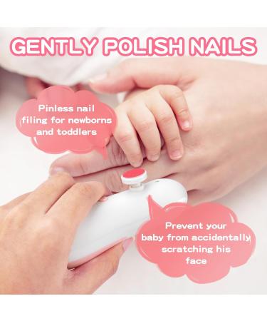Electric Baby Nail Trimmer & File Kit for Toddler & Adults - Pink (New) - Buy Online on GoSupps.com
