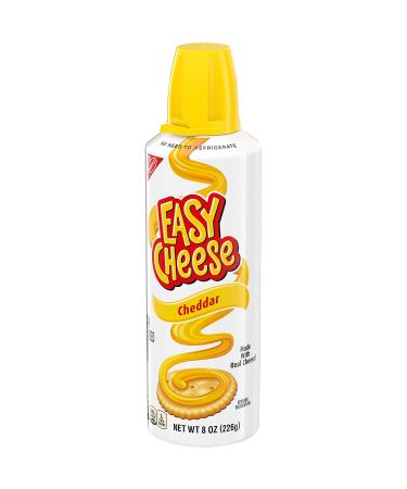 Easy Cheese Cheddar Snack 8 oz - Convenient Cheese Snack for Quick & Tasty Treats - Buy Online on GoSupps.com