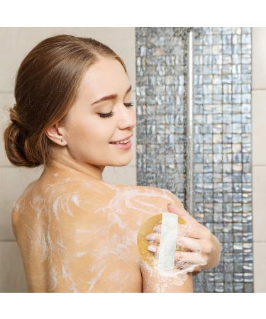 Round Dry Brushing Body Brush for Cellulite, Lymphatic Drainage & Circulation | Soft Massage Nodes for Exfoliation - Buy Online on GoSupps.com
