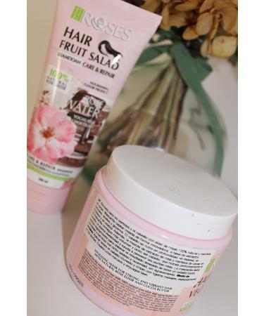 Natural revitalizing mask with rose extract and cocoa butter 500ml - Buy Online on GoSupps.com