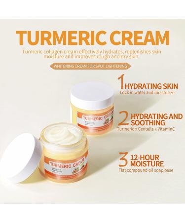 Turmeric Skincare Set Toner for Face Turmeric Face Cream Moisturiser Nourishing Soothe & Rehydrate Toner Astringent Toner Spray Moisturiser Repairing Face Skin Care 100ml+50g - Buy Online on GoSupps.com