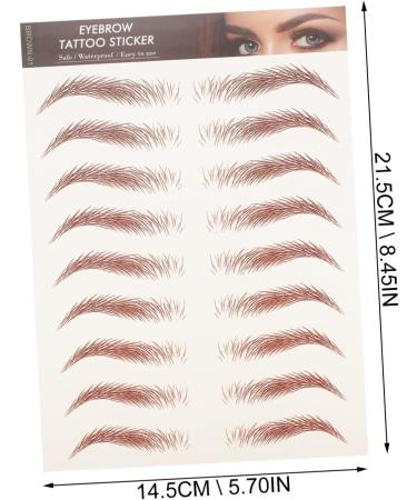Angoily 24 Pcs Imitation Eco Eyebrow Sticker Stickers 4d Eyebrow Transfers Waterproof Eyebrow Sticker 3d 1 count (Pack of 1) Assorted Colorx3pcs - Buy Online on GoSupps.com