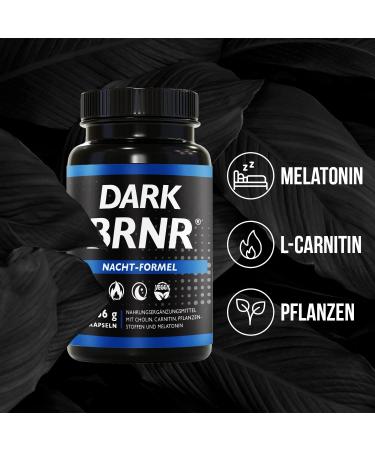 DARK BRNR Night Formula - Melatonin & L-Carnitine for Metabolism Support | 120 Capsules - Buy Online on GoSupps.com