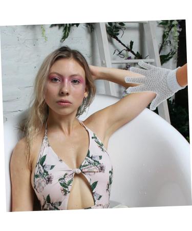 EXCEART 2 Pairs Exfoliating Scrub Gloves Set - Bathing & Shower Mitts for Women | Spa Quality Skin Care - Buy Online on GoSupps.com