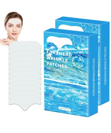 Forehead Wrinkle Patches Anti Wrinkle Patches with Hydrolyzed Collagen And Vitamin E Face Tape for Wrinkles Forehead Wrinkles Care Forehead Wrinkle Patches with Aloe (24PC)
