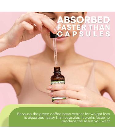 Green Organics Green Coffee Bean Liquid Extract - 2 Fl Oz | Weight Loss Supplements | Suppresses Appetite, Boosts Metabolism | 100% Natural | No Preservatives or Additives - Buy Online on GoSupps.com