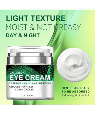 Grospe Caffeine Eye Cream for Puffiness and Bags Under Eyes Daily Anti-Wrinkle Cream Collagen Peptide Eye Cream Day and Night Reduce The Look Of Aging Line Smoothing Skin Care 1.7 FL OZ 1 Pack - Buy Online on GoSupps.com
