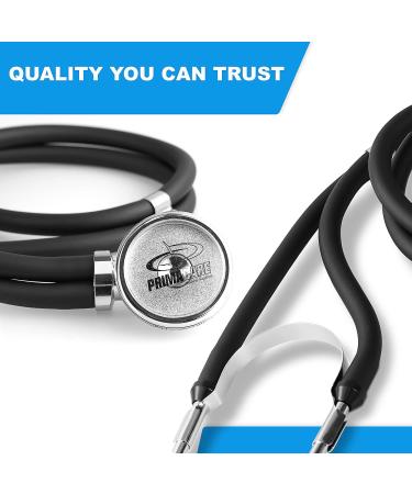 Primacare DS-9298 Black Stethoscope with Analog Watch | Convertible Sprague Rappaport | Essential First Aid Kits - International Shipping Available - Buy Online on GoSupps.com