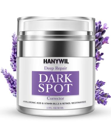 HANYWIL Dark Spot Remover for Face & Body Remedy for Dark Spots with Natural Ingredients Dark Spot Corrector Cream and Serum for Skin Care Treats Freckles Melasma Sun Spots Women & Men 1.7 Fl Oz 1.7 Fl Oz (Pack of 1) - Buy Online on GoSupps.com