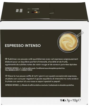  NESCAFE DOLCE GUSTO Nescaf Dolce Gusto Espresso Intenso - Coffee - 96 Capsules (Pack of 6 Boxes x 16) - Buy Online on GoSupps.com