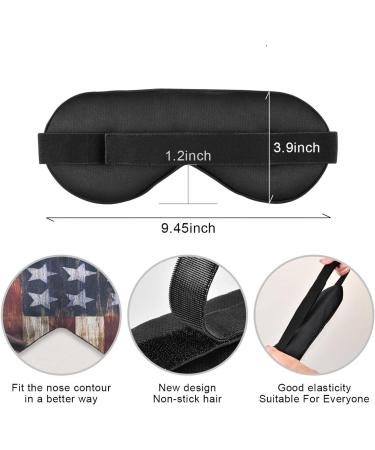 Haskirky Light Blocking Eye Mask for Adults - Breathable & Adjustable for Travel, Yoga, Meditation, Office - Deep Sleep & Comfort - USA Flag Design - Buy Online on GoSupps.com