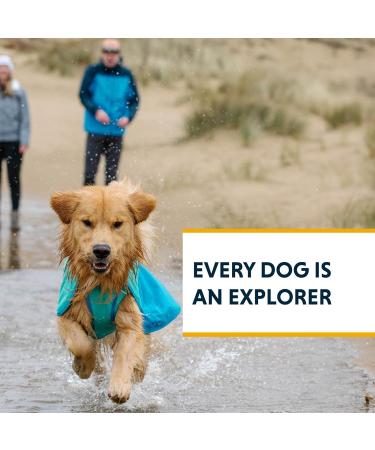 RUFFWEAR Sun Shower Rain Poncho for Dogs - Lightweight Waterproof Raincoat Large Size in Blue Dusk - International Shipping Available - Buy Online on GoSupps.com