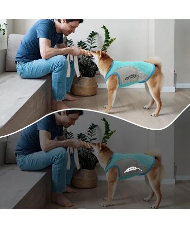 Dog Cooling Vest - Summer Breathable Mesh Jacket for Small to Medium Dogs (XL Green) | Ice Cooling T-Shirt with Reflector Strips - Buy Online on GoSupps.com