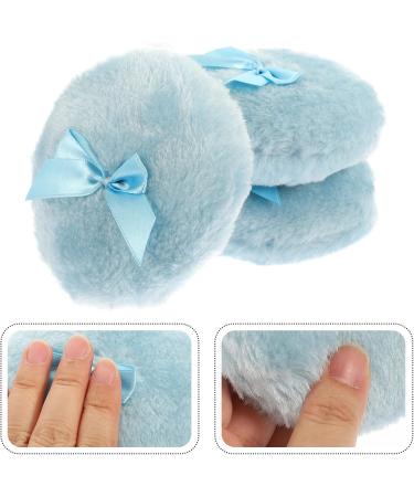 Housoutil Houppettes Poudre B b 3 Pcs Ronde Coton Doux Bleu N ud Confortable pour Soin Apr s Bain Usage Voyage 10x10x3cm Bleu Ciel - Buy Online on GoSupps.com
