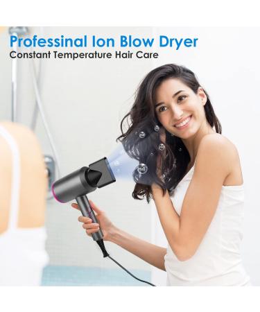 Sendowtek Hair Dryer 2000W Professional Negative Blow Dryer Quick Drying Powerful Hairdryer with Diffuser Concentrator Cool Hot Shot Switch 3 Setting Wind Hairdryer for Women Men Home - Buy Online on GoSupps.com