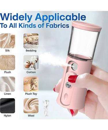 Nano Facial Mister - Handheld Nano Mister | 30ml Visual Water Tank Cordless Mist Sprayer Handy Nano Mist Sprayer with Colorful Light for Face Hydrating Pink - Buy Online on GoSupps.com