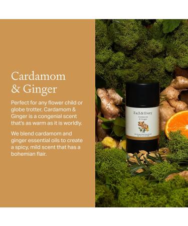 Each & Every All Natural Deodorant for Men & Women - Aluminum-Free Sensitive Skin Plant-Based Baking Soda-Free Long Lasting 24 Hr Odor Control - Cardamom & Ginger Travel Size (2 Pack 2.5oz) Cardamom & Ginger 2.5 Ounce (Pack of 2) - Buy Online on GoSupps.com